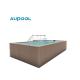 Ground Container Pools Prefab Swimming Pool Made of Composite Steel Plate and FRP