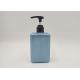 250ml Square Flat PET Empty Shampoo Bottle , Luxury Cosmetic Bottles OEM / ODM