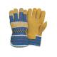 double palm Driving / Welding work puncture proof 9 - 11 inch Pig Leather Gloves 21001