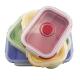 custom adult korean microwave food packaging children's silicone folding food container food grade silicone lunch box