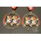 Hot Dog Running Custom Sports Medals Antique Gold Plating Size 50.8*3mm