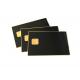 Shiny Gold Black Metal Membership Card Printing With Chip