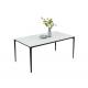 Ceramic Iron Fixed Dining Table 4 Legs 1600*900*730mm