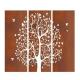 Rustproof Weatherproof Corten Steel Privacy Panels Metal Art Fence Panels