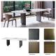Large Rectangle Marble Top 12 Person Dining Table Luxury Dining Room Table Furniture