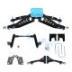 Club Car Precedent 6 inch Heavy Duty Black Steel Golf Cart A-Arm Lift Kit