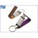 Leather cover 32GB Pen Drives USB Disk Long Stick Logo Printed