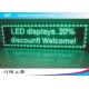 Front Service Green LED Moving Message Display P10 Outdoor Full Color Led Display
