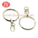 jiayang nickel plated 30mm split key ring with eight hook