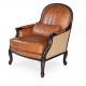 NEW French style leather cover furniture living room upholstered Accent Chair  Accent Chair