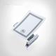 Square Hotel Magnifying Led Bathroom Wall Mirror With Stainless Steel Frame