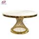 ODM Contemperary SS Cocktail Marble Top Gold Coffee Table