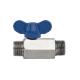 Oed Mini Ball Valve with Double External Thread and Butterfly Handle Customized Support