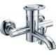 Modern Wall Mount Tub Faucet Brass / Low Pressure Bathtub Mixer Taps