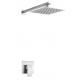 Square 8 Inch Shower Head And Mixer Set Stainless Steel 304 Material