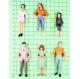 HO / G / O  Architectural Scale Model People Passengers / Preiser