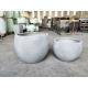 Factory direct sale light weight grey pottery pots for garden decorations
