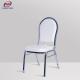 Electroplate Silver White Hotel Banquet Chair Stackable Conference Halls Chair