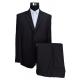 Excellent Workmanship Mens Tailored Tuxedo Suit  2 Piece Black T/R Fabric