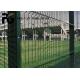 12.7x76.2mm Black Anti Climb Fencing Panels Low Carbon Steel Wire