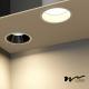 Anti Dazzle Round Recessed Downlight Ip44 6000K Embedded Ceiling Light