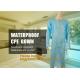 Disposable CPE plastic gown/Plastic coat Elastic cuff/Thumb Cuff,disposable hospital CPE isolation gown /protection gown