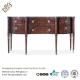 Contemporary Black Wood Console Table With Drawers / MarbleTable Board Dark Oak Console Table