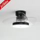 30 Mini LED Ceiling Fan With 3 Color Dimmable LED Light 6 Speeds Remote Control