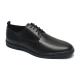Anti Odor Breathable Mens Black Lace Up Leather Shoes