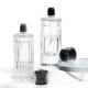 Custom Logo Elegance Carved Decor Empty 50ML Glass Bottle Luxury Perfume Bottle