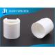 28-410 White Plastic Flip Top Caps , Durable Plastic Dispensing Caps PP Material
