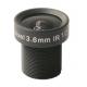 3.0MP 3.6mm 96 Degree CCTV Lens, M12 F2.0 1/2 IR MTV Lens