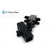 RJ45 Flanged Type Fiber Optic Network Adapter MTRJ To MTRJ Duplex Black Color