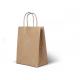 Handle Kraft Paper Handbag Durable Pantone Take Away Food Bag