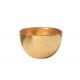 Hand Made 180ml Centrifugal Casting Lead Free Crystal Glass Fruit Bowl, Gold foil bowl