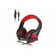 DL Sound PS4 PS5 Gaming Headset 105dB Sensitivity Red And Black Gaming Headset