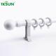 28mm White Ceiling Mount Curtain Rod Metal Material Twinkle Coating Treatment