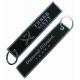 Commemorative Custom Woven Keychain  Full embroidery Shrink Proof