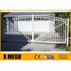 White Aluminum Flat Top Security Metal Fencing 6 Point Welds