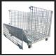 Silvery Metal Mesh Storage Containers , Q235 Steel Heavy Duty Storage Cages