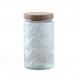 Vintage Relief Kitchen Sealed Glass Storage Jar Grain And Miscellaneous Grain Sealed Jar