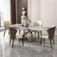 Rectangle Shape Assemble Marble Dining Table For Hotel Purpose