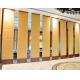 Floor To Ceiling Folding Door Operable Partition Walls For Banquet Hall / Acoustic Sliding Wall Panels
