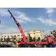 Red Color Telescopic Boom Truck Mounted Crane Lifting Equipment Large Capacity
