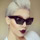 Trendy Fashion Half Frame Cat Eye Women Plastic Hot Sale Sunglasses BSCI