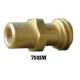 Male Outlet 7141M Brass Pipe Fittings For Service Valve
