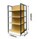 Wooden Grain Shop Gondola Shelving Medium Duty 4 Column Shelves