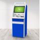 Indoor Bank Self Service Payment Kiosk with Passport Scanner and Card Dispenser