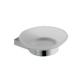 Soap Dish 85302-Square &Brass+SS304,Frosted glass&Chrome color & Bathroom Accessory&fittings&Sanitary Hardware