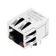 BelFuse SI-40267 Compatible LINK-PP LPJ0288G6NL 10/100 Base-T Tab Down Yellow/Red Led Single Port RJ45 Shielded Connectors